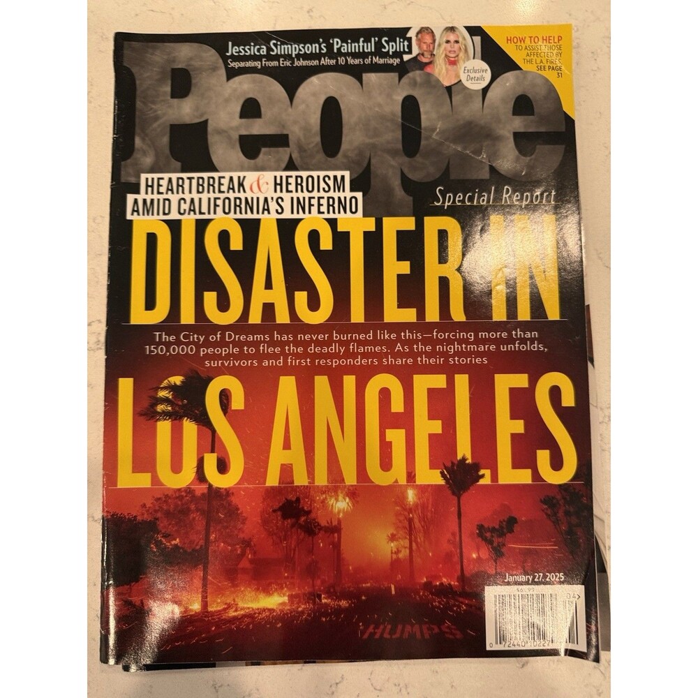 People January 27 2025 Magazine Book - (Disaster In Los Angeles Cover)